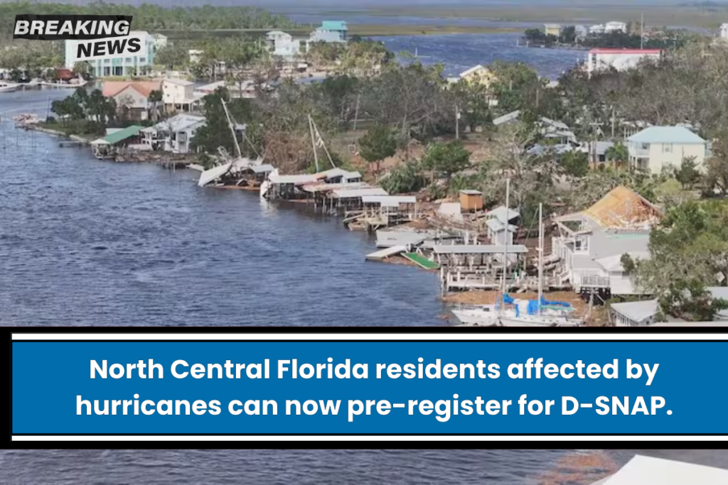 North Central Florida residents affected by hurricanes can now pre-register for D-SNAP.