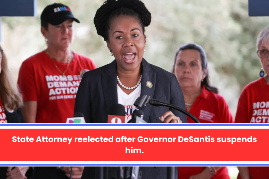 State Attorney reelected after Governor DeSantis suspends him.