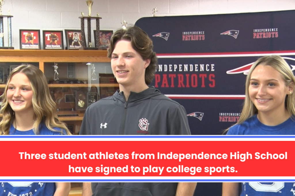 Three student athletes from Independence High School have signed to play college sports.