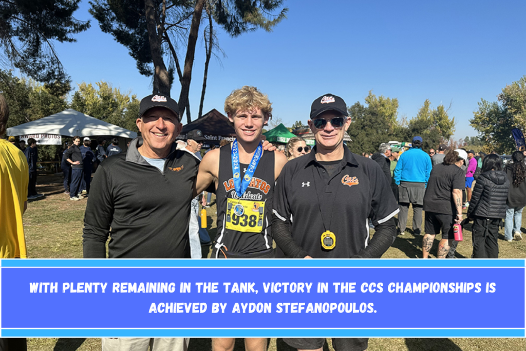 With plenty remaining in the tank, victory in the CCS Championships is achieved by Aydon Stefanopoulos.